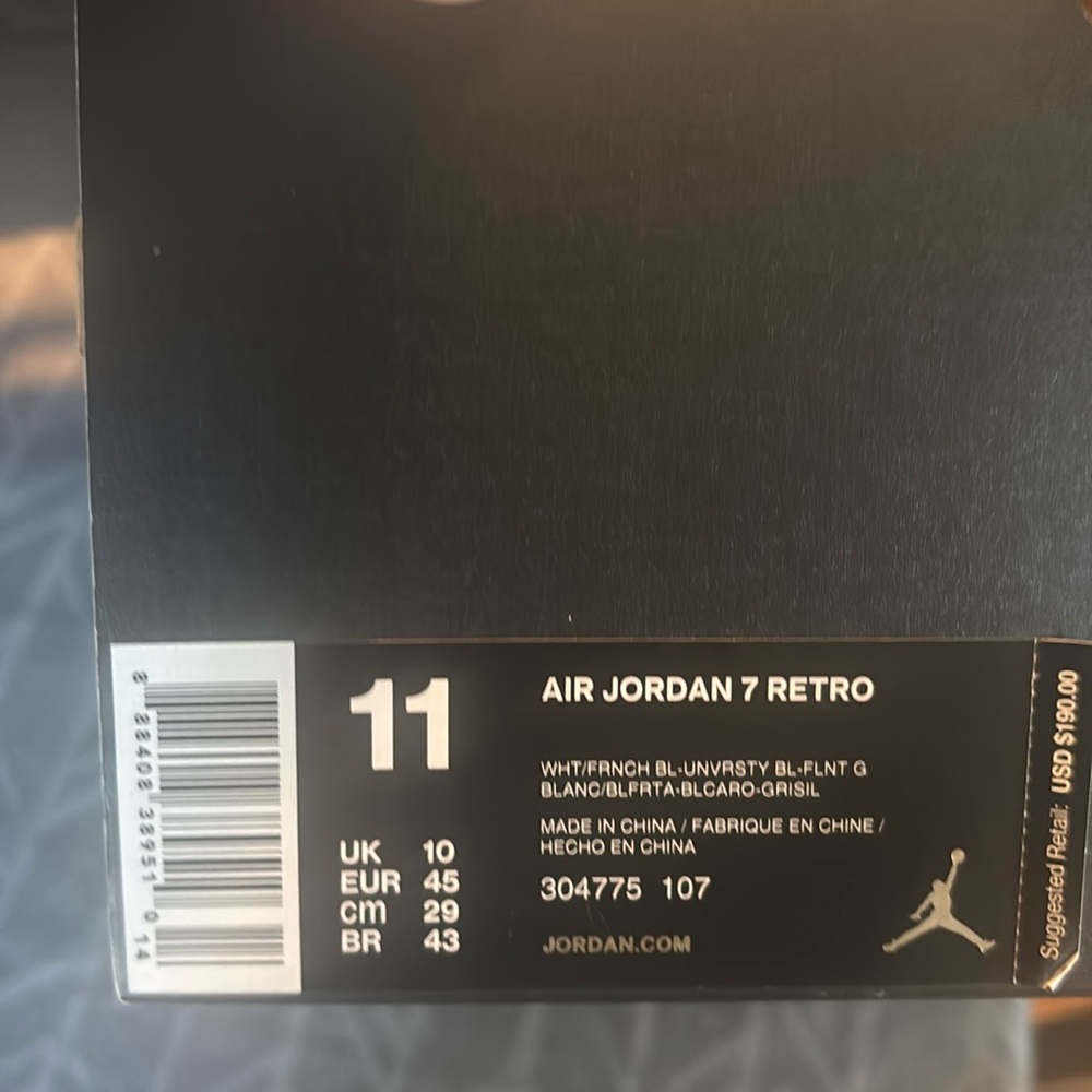 Men’s air Jordan 7 Retro brand new sz 11